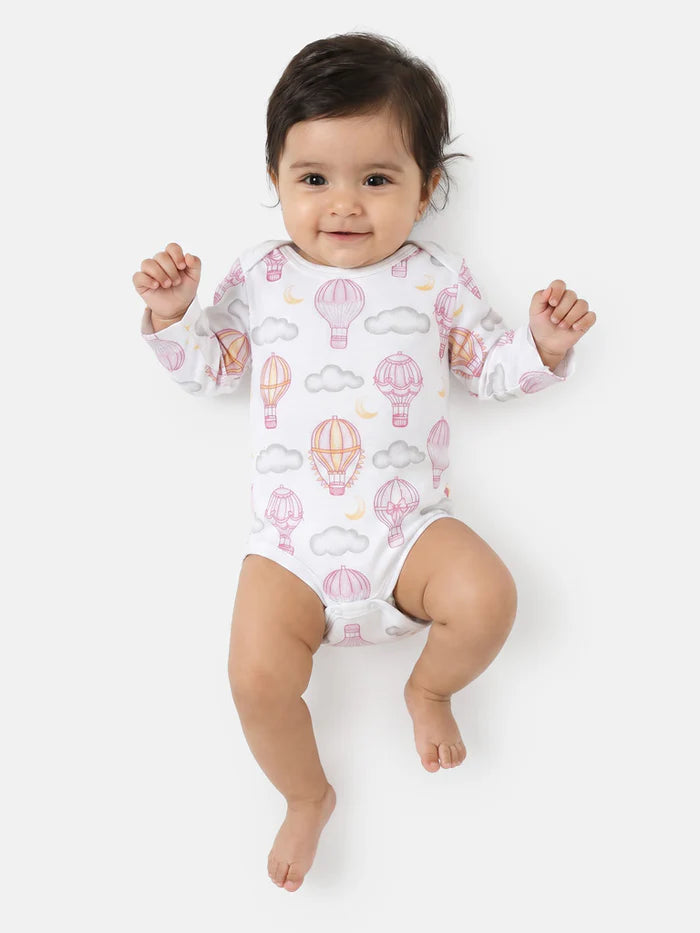 Pink Balloon Babygrow 5 Piece Set