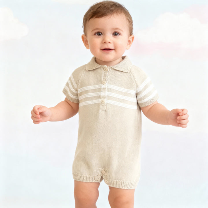 Pex Matteo Beige Romper