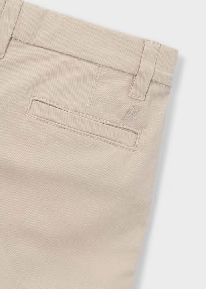 Mayoral Stone Shorts &  White Tee Set