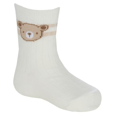 Beige Teddy 5 Pack Socks