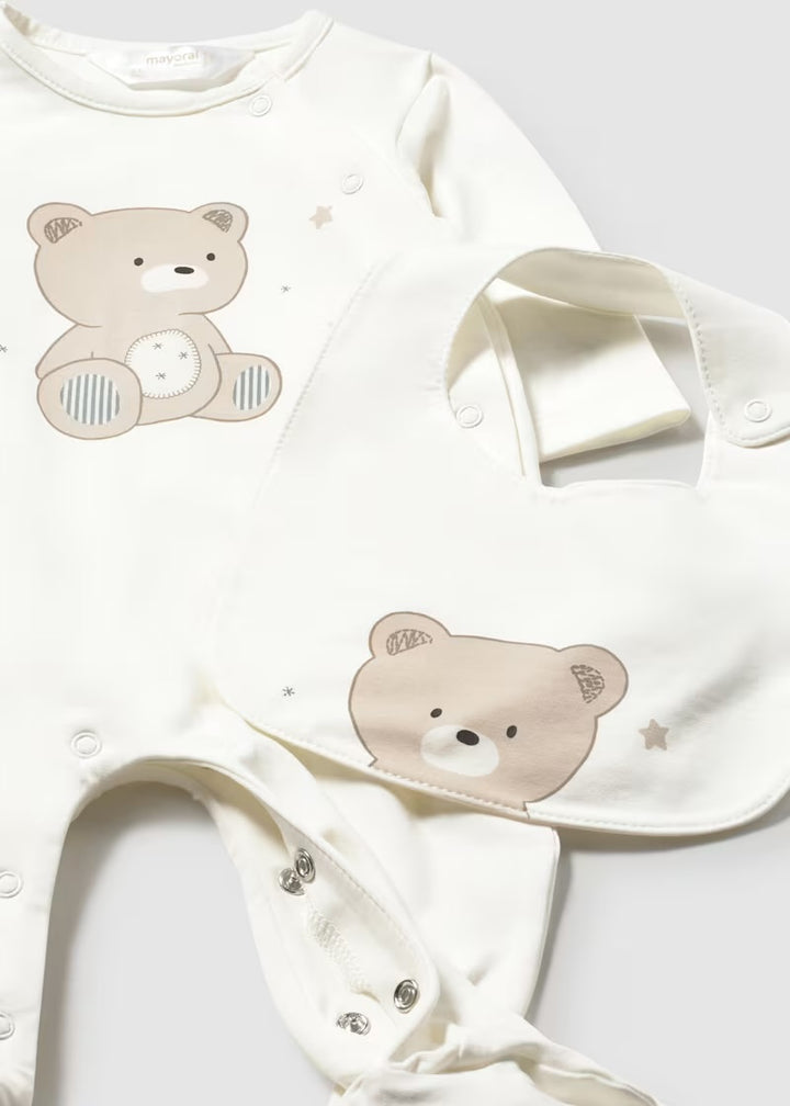 Mayoral Baby Sleepsuit & Bib