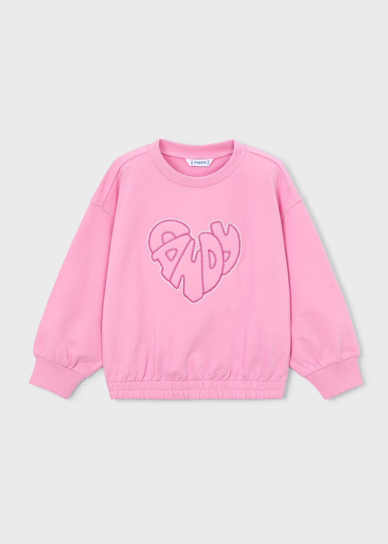 Mayoral Candy Embroidered Sweatshirt