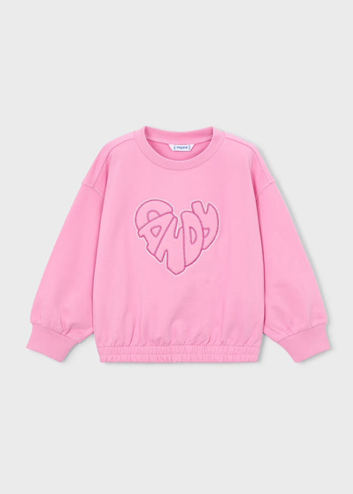 Mayoral Candy Embroidered Sweatshirt