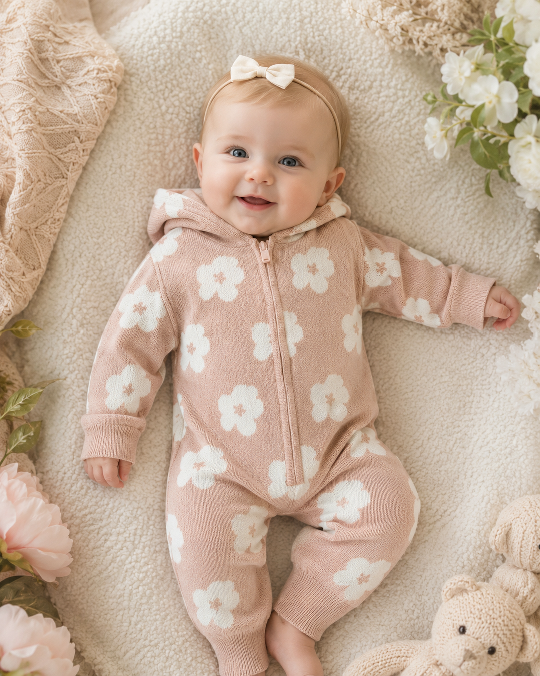 Floral Dusty Blush All In One
