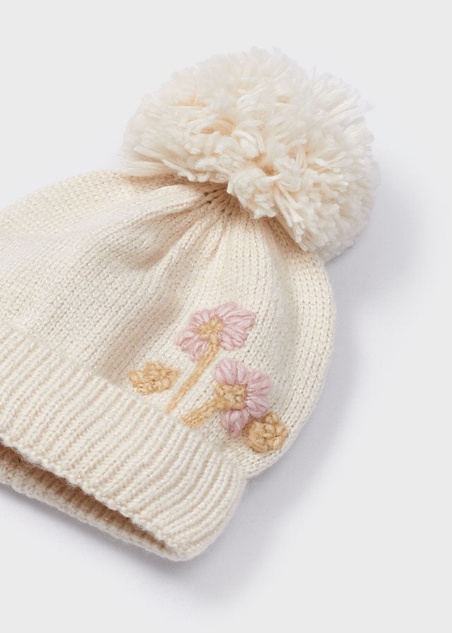 Mayoral Floral Hat Scarf Glove Set