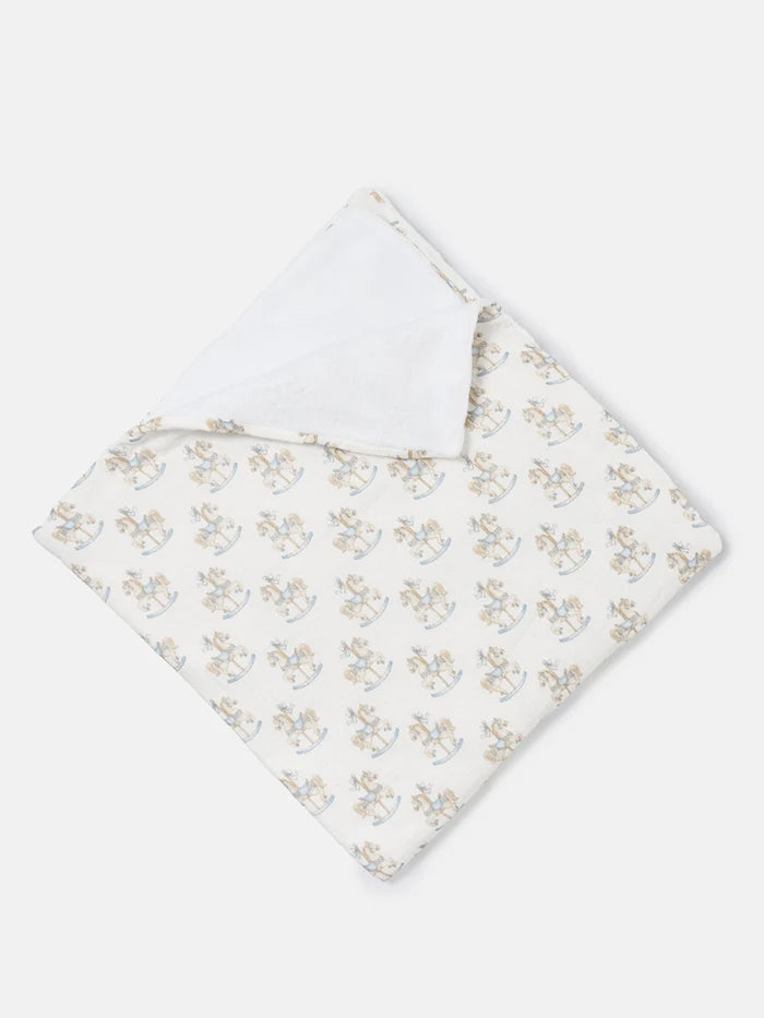 Blue Rocking Horse Blanket