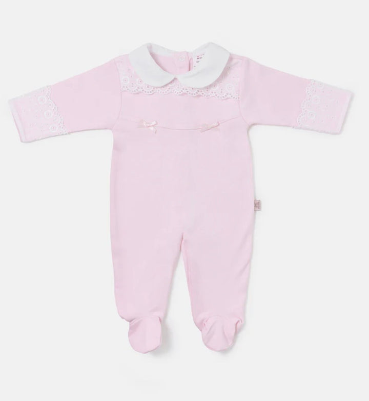 Baby Pink Bow Babygrow