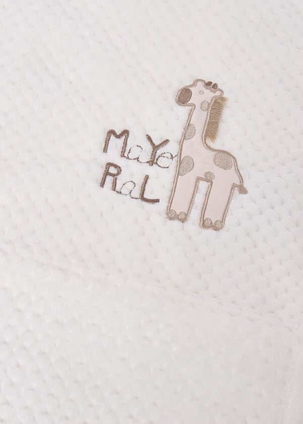 Mayoral Cream Giraffe Blanket
