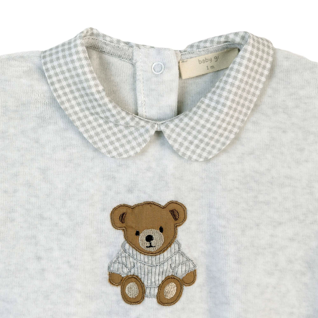 Baby Gi Grey Babygrow