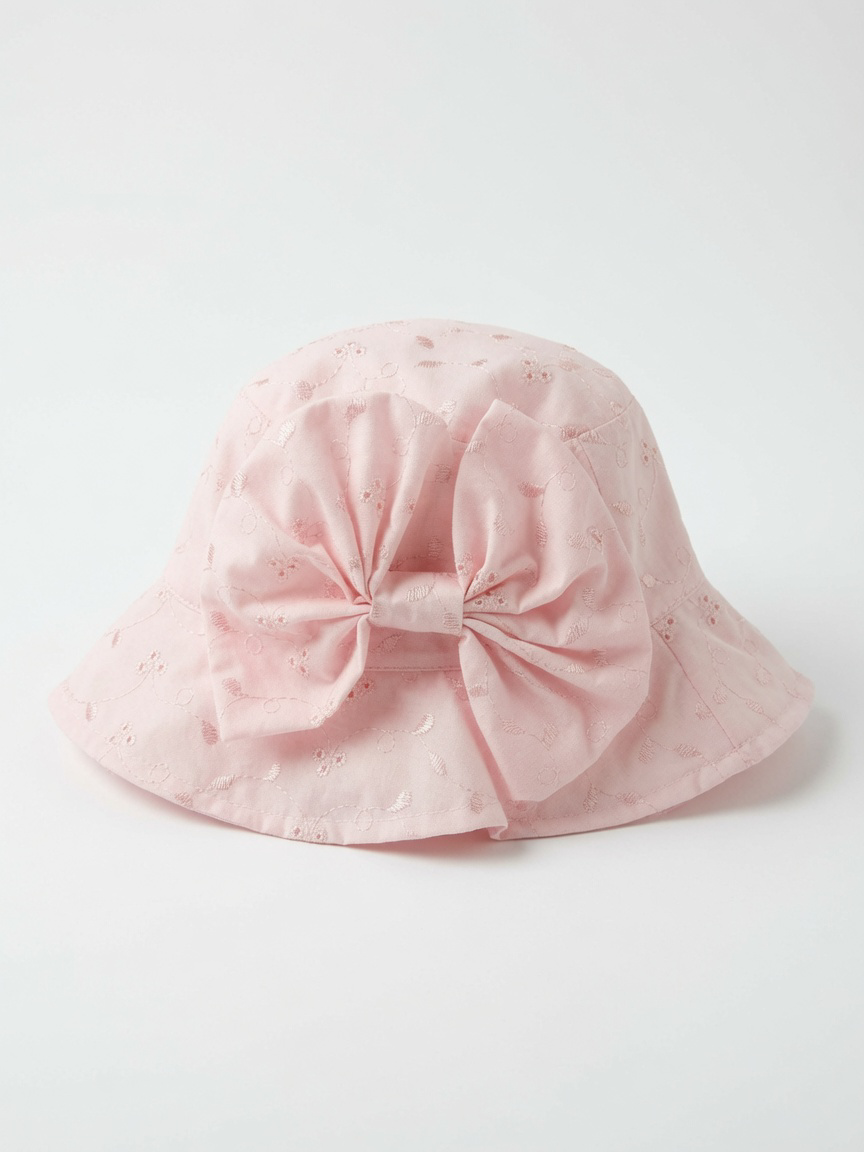 Pink Large Bow Sun Hat