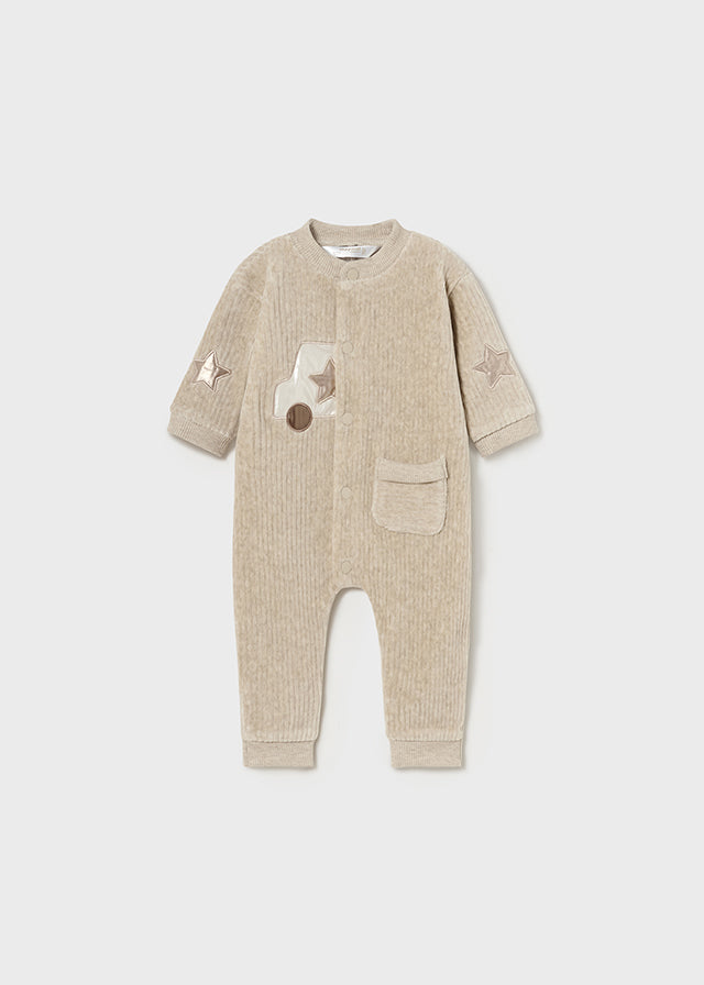 Mayoral Corduroy Car Star Romper