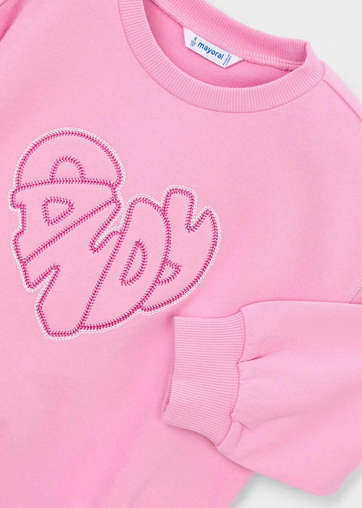 Mayoral Candy Embroidered Sweatshirt