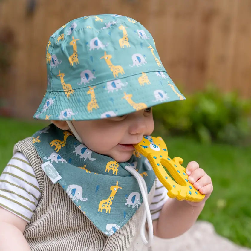 Ziggle Giraffe & Elephant Sun Hat
