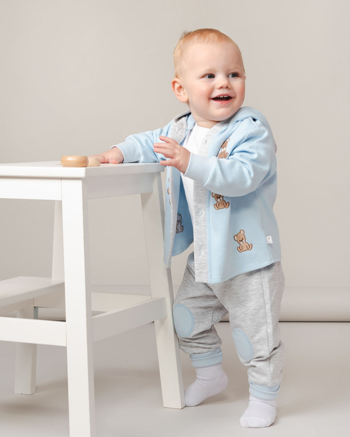 Caramelo Blue Bear Three Piece Set