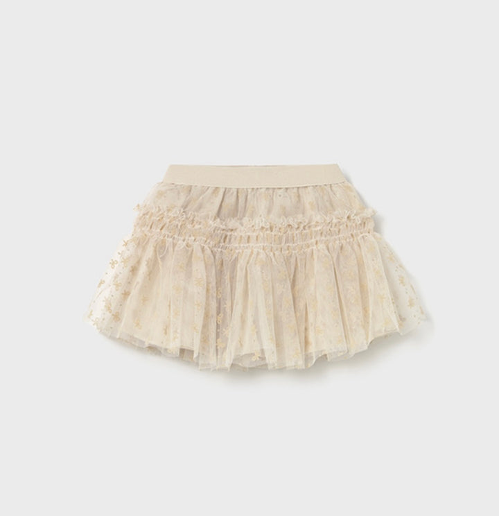 Mayoral Red Bow Top & Tulle Skirt