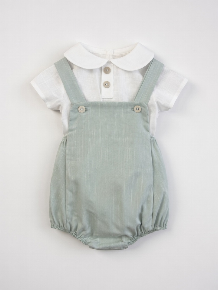 Rapife Green Dungaree Set