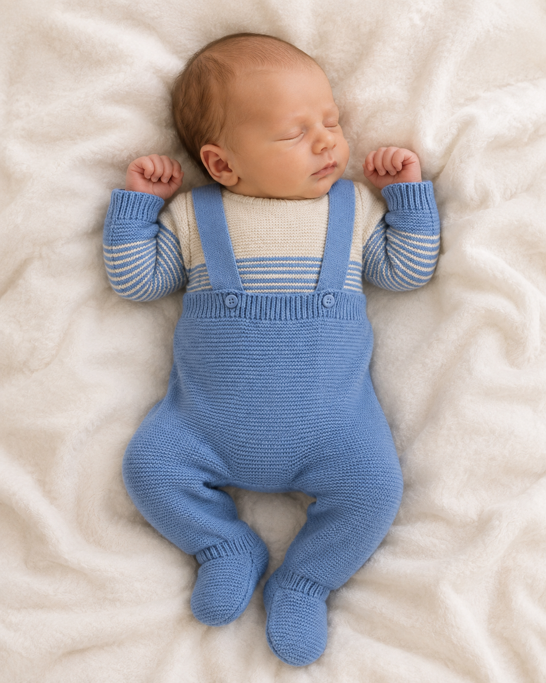 Pex Dusky Blue Dungarees