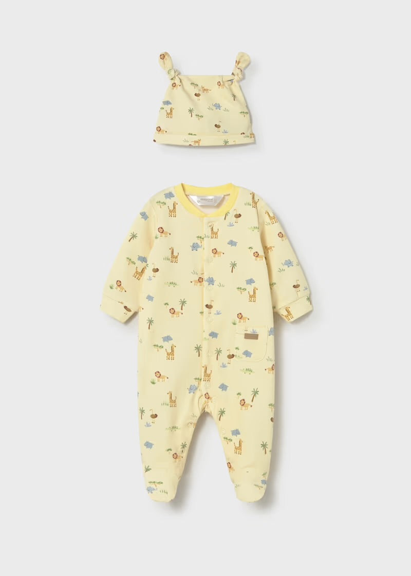 Mayoral Animal Sleepsuit &Hat