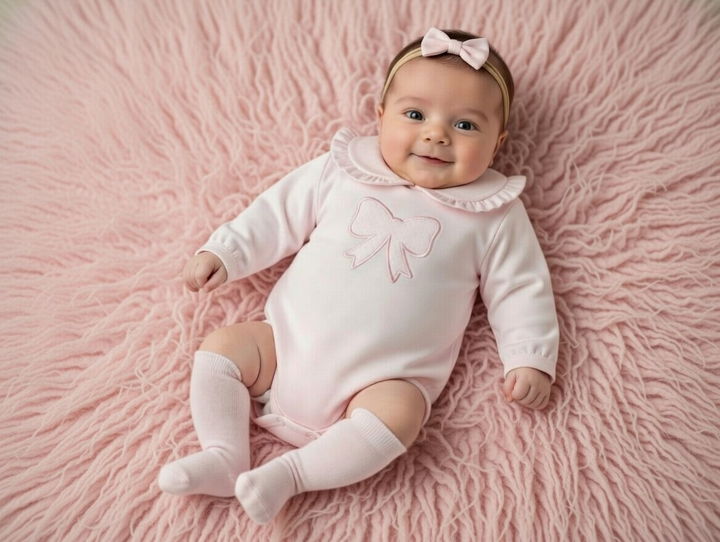 Pex Pink Bow Romper