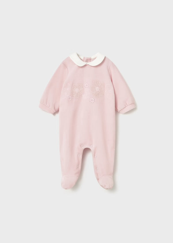 Mayoral Pink Flower Babygrow