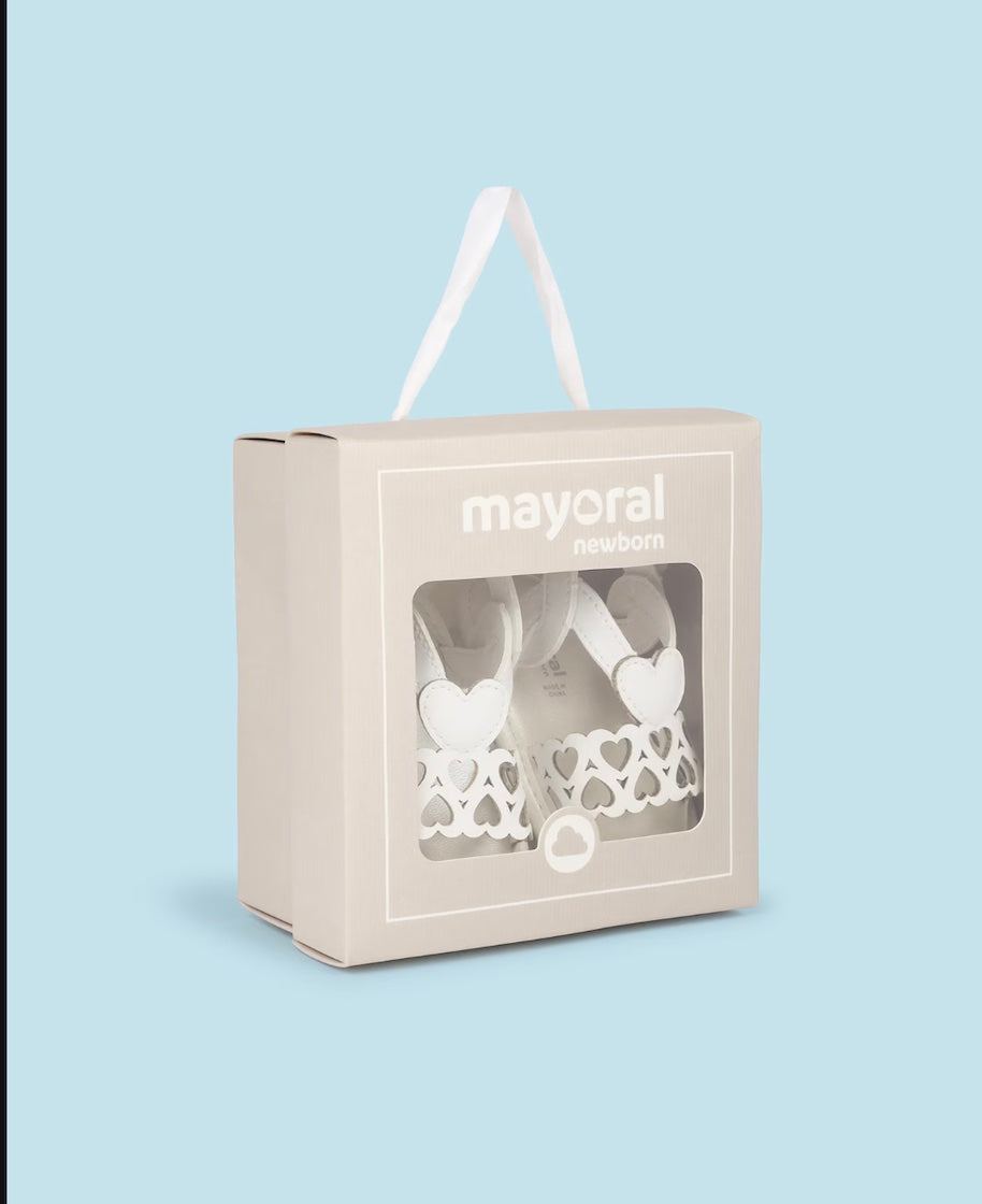 Mayoral newborn heart sandals