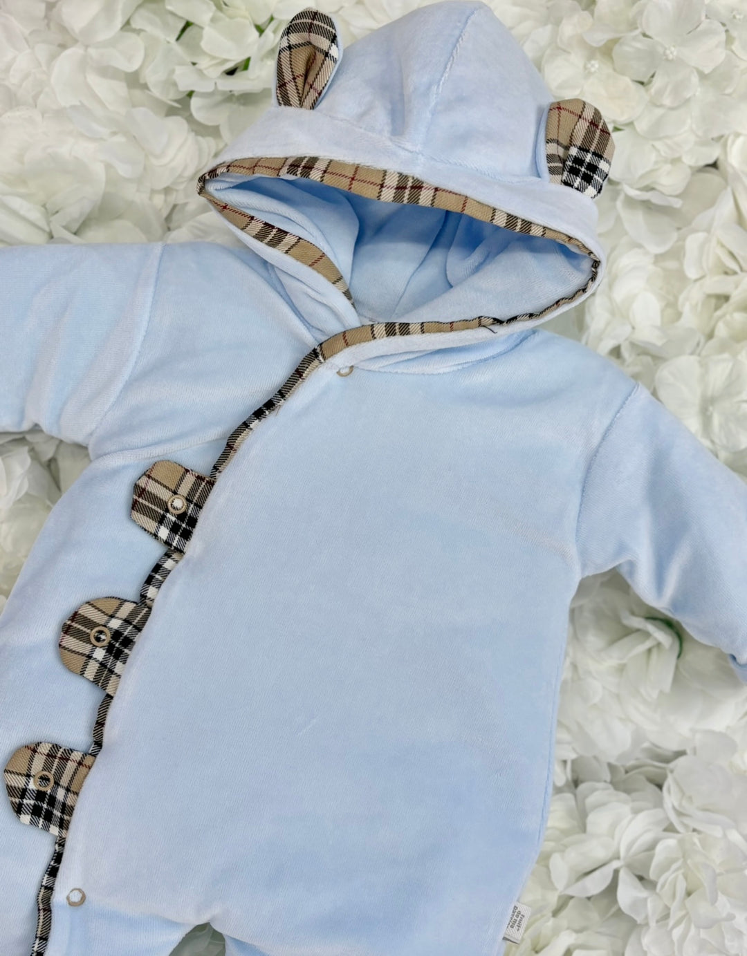 Blue Check Pramsuit