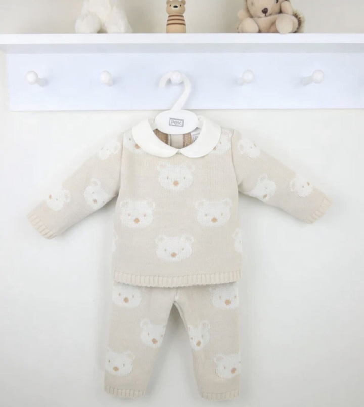Pex Beige teddy Trouser Set