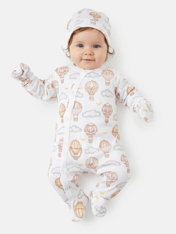 Beige Balloon Babygrow 5 Piece Set