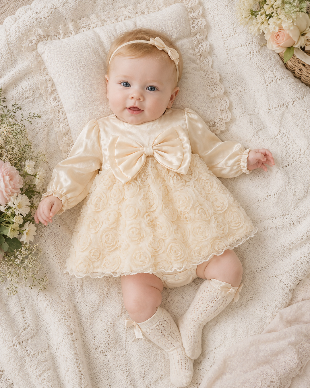 Cream Romper Dress