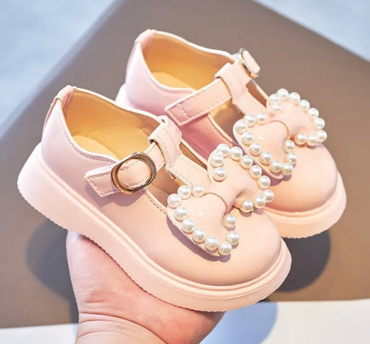 Pink Pearl Bow Shoe