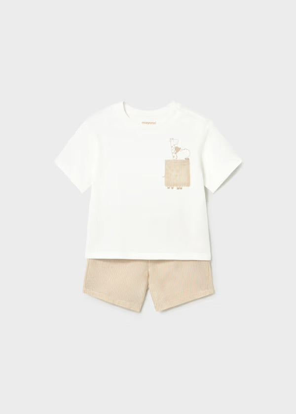 Mayoral Giraffe Short Set