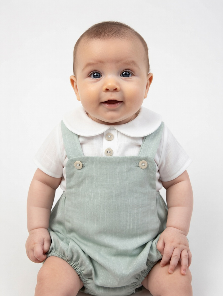 Rapife Green Dungaree Set