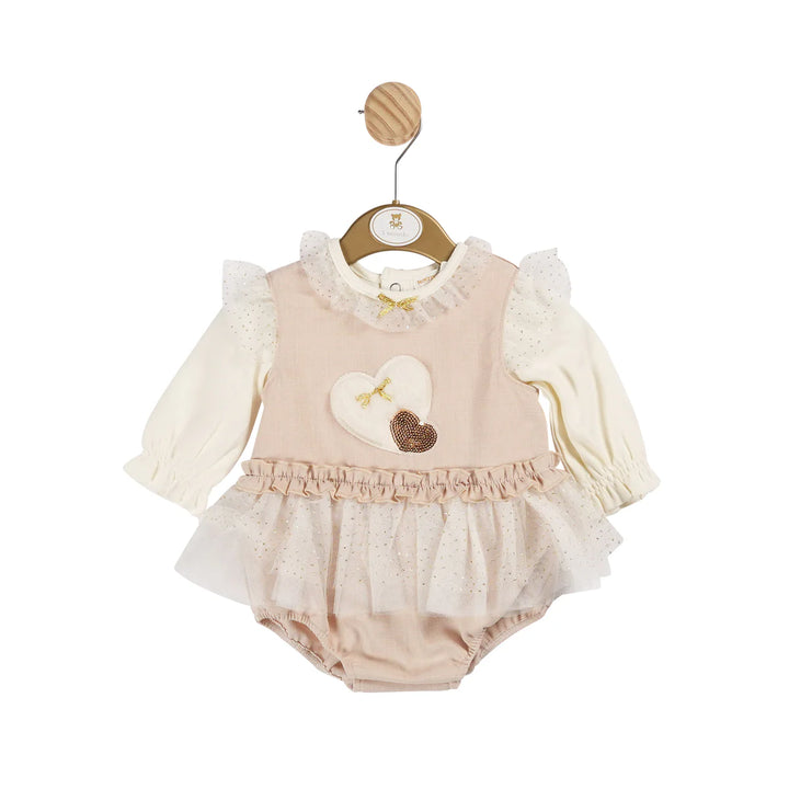 Mintini Ivory/Gold Romper