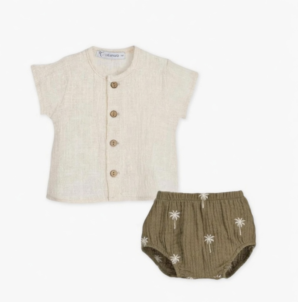 Calamaro Palm Tree Jam Pant Set
