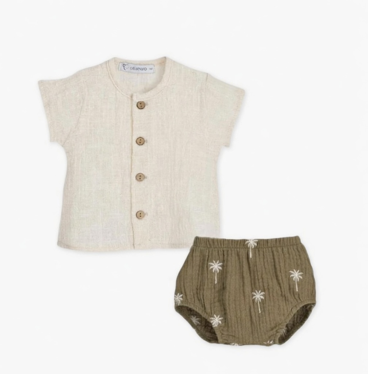 Calamaro Palm Tree Jam Pant Set