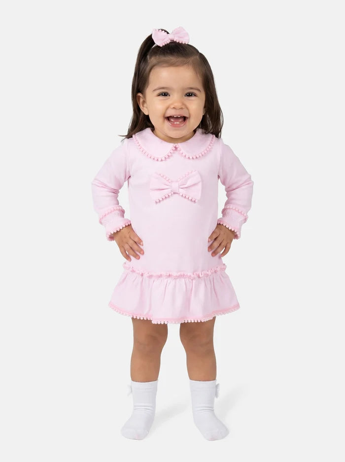 Pink Pom Bow Dress