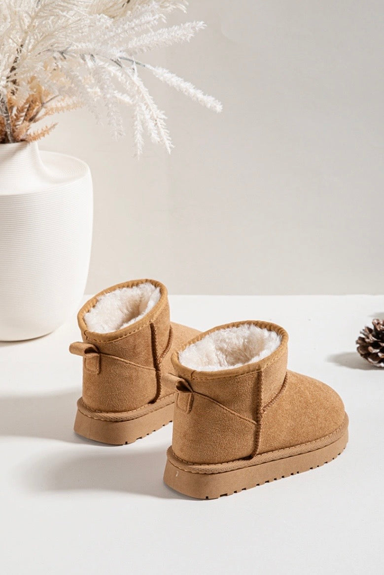 Camel Faux Suede Boots