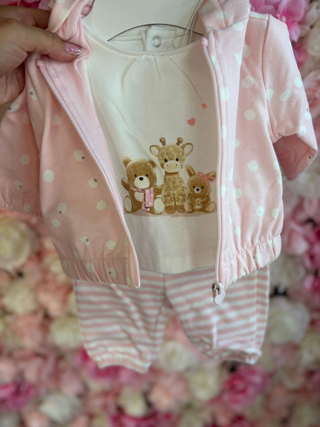 Mayoral Pink Animal 3 Piece Set