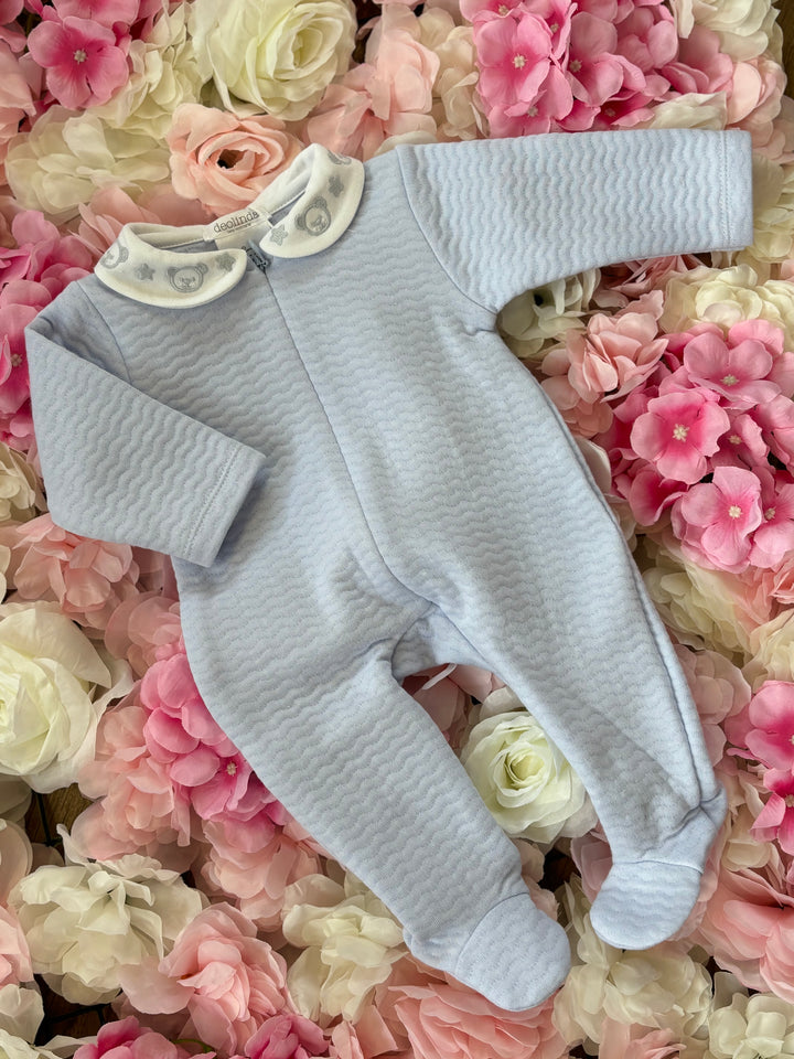 Deolinda Baby Blue Bear Babygrow