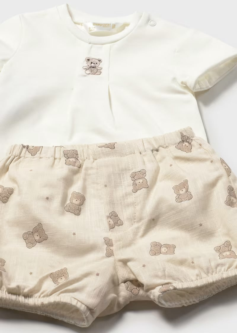 Mayoral Bear Short Set