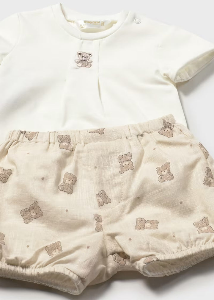 Mayoral Bear Short Set