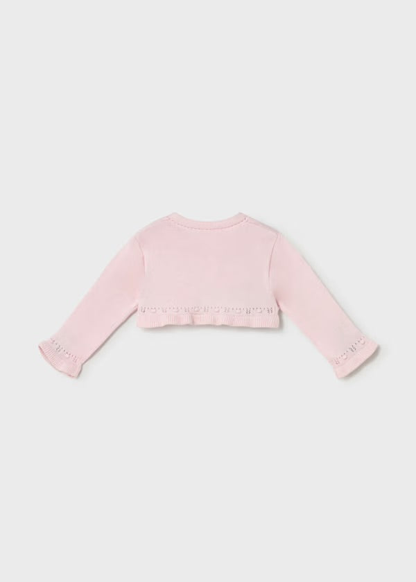 Mayoral Pink Bolero Cardigan