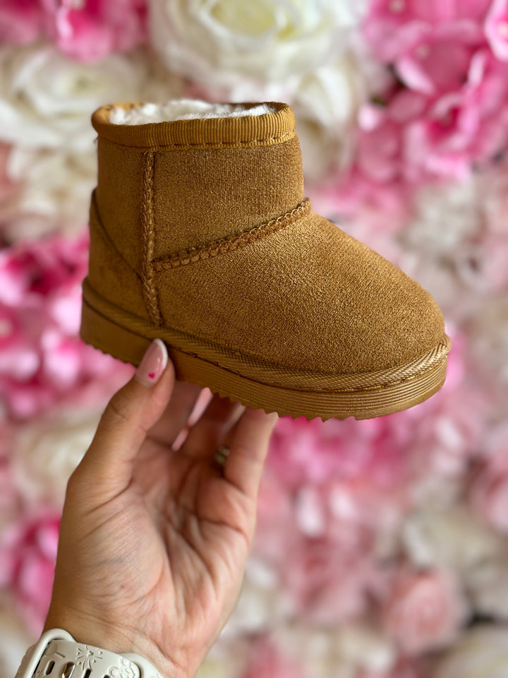 Camel Faux Suede Boots