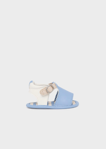 Mayoral Blue, Cream & Beige Sandal