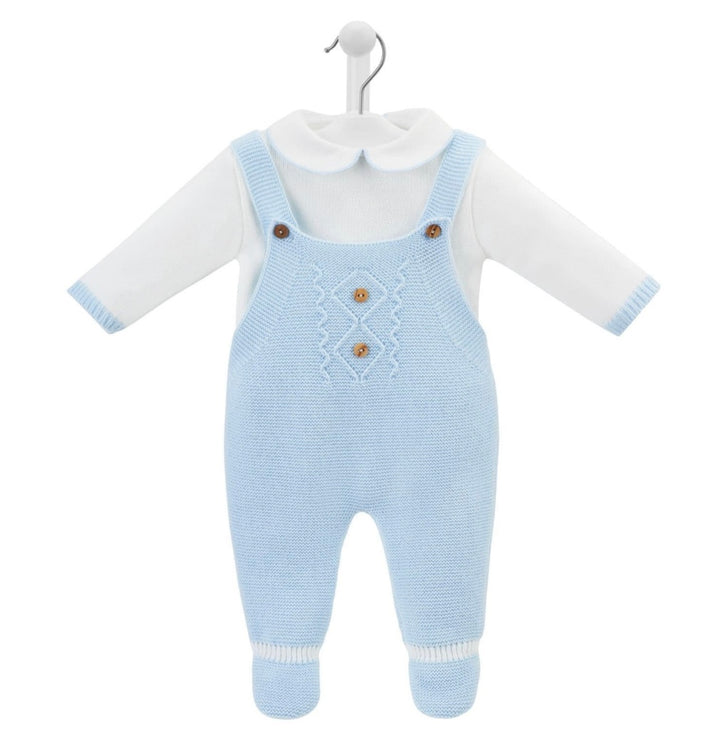 Blue Dandelion Dungaree Set