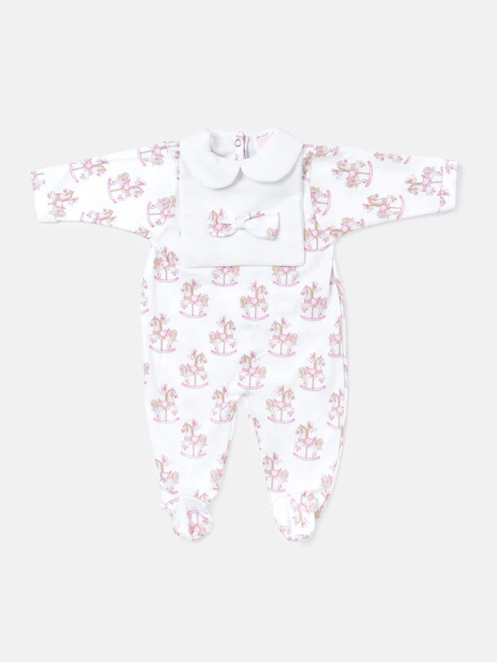Pink Rocking Horse Babygrow