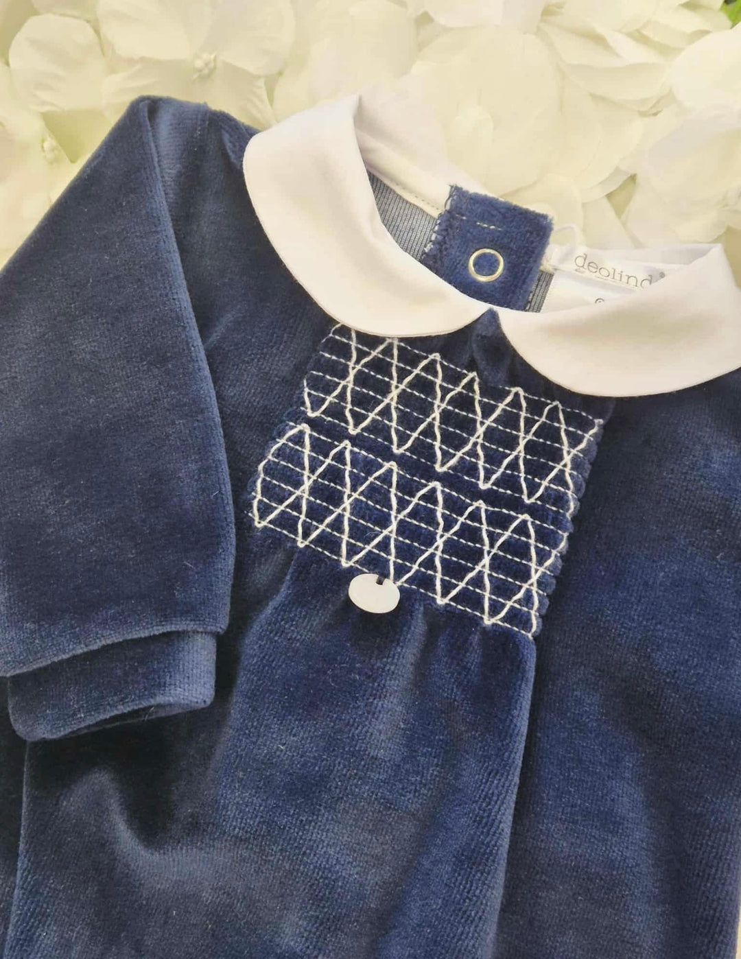 Deolinda Navy Blue Take Me Home Babygrow