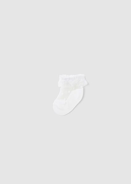 Mayoral white Plumeti Socks