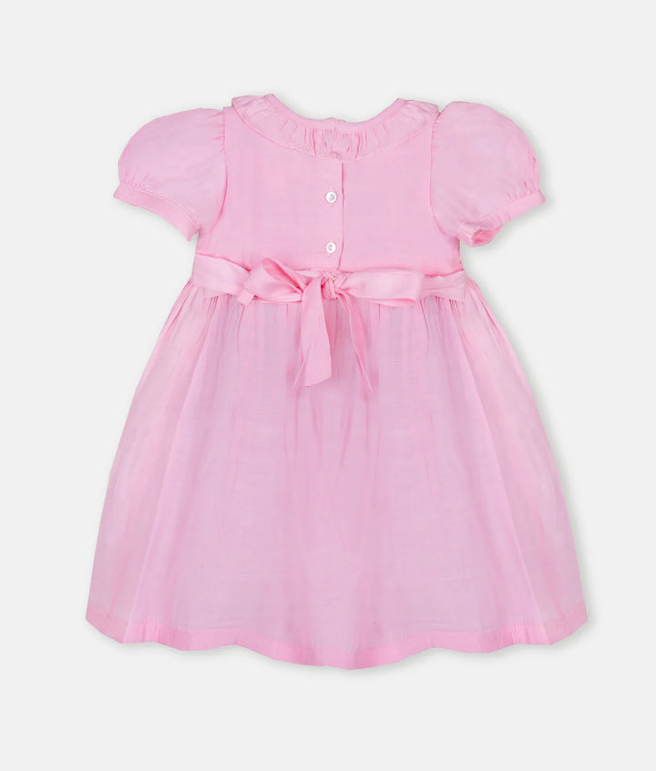 Pink Smocked Dress