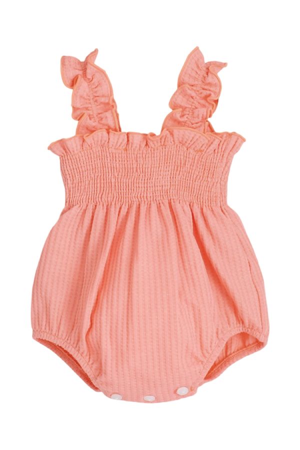 Calamaro Coral Bow Romper